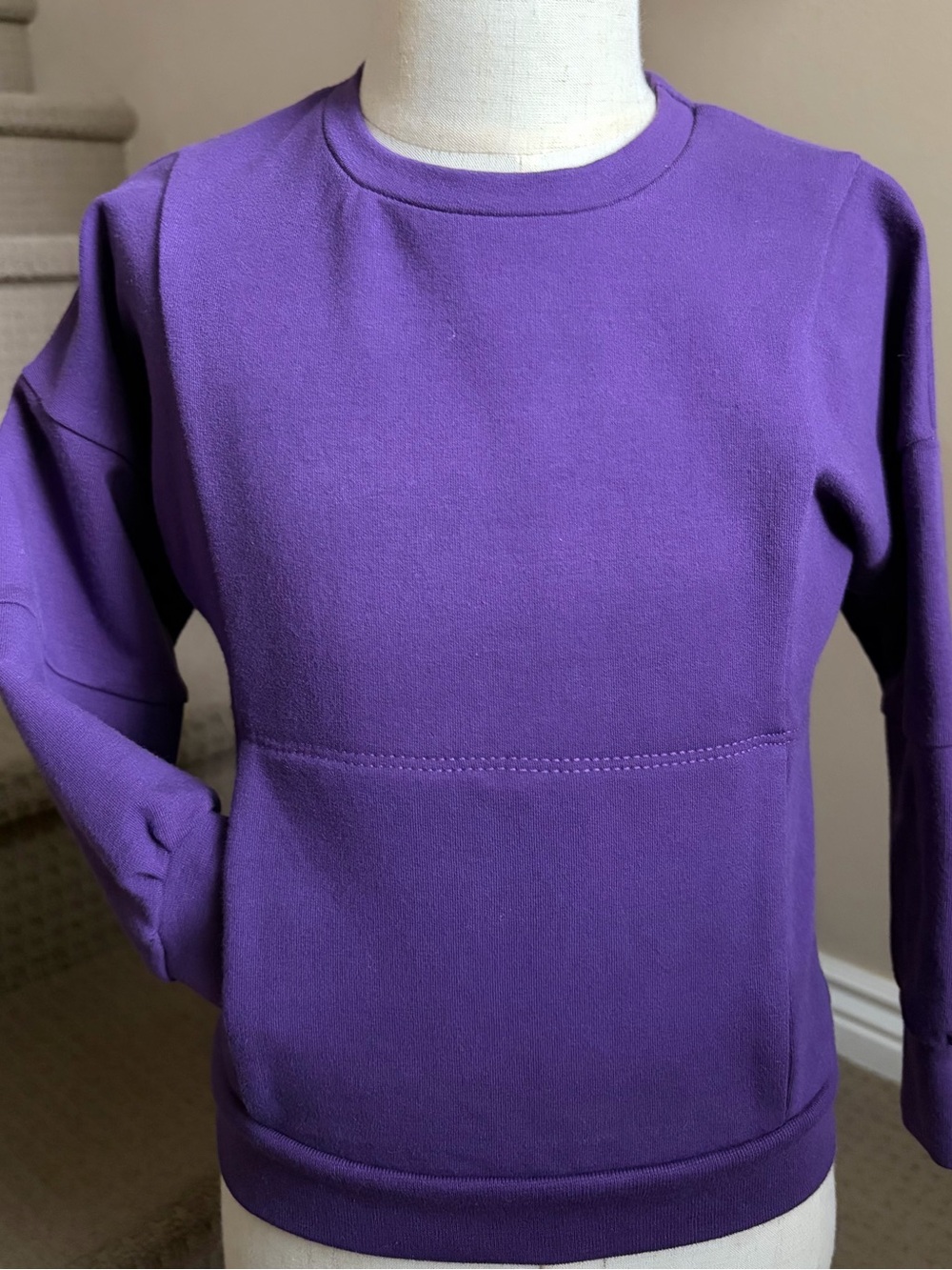 Handmade Girls Purple Sweater | Cozy Pullover